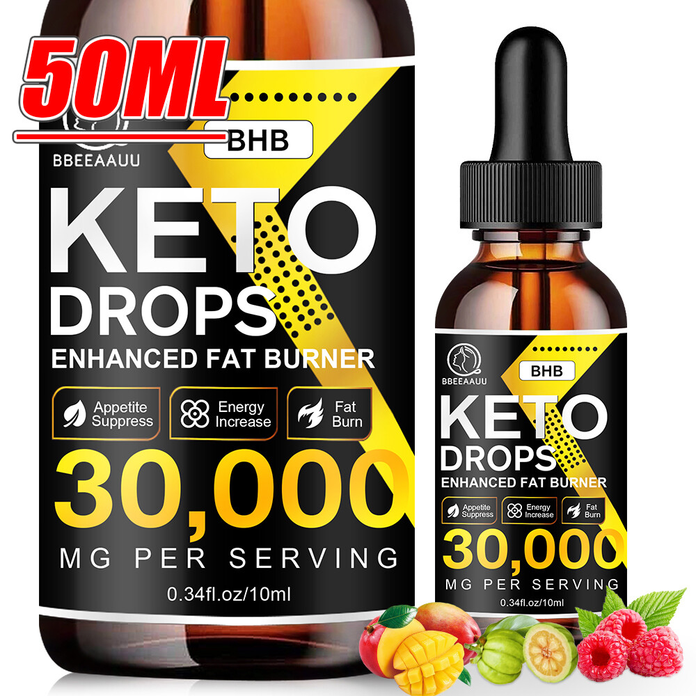 Keto Drops Diet 30,000MG Ketosis Weight Loss Supplement Fat Burn Carb Blocker US