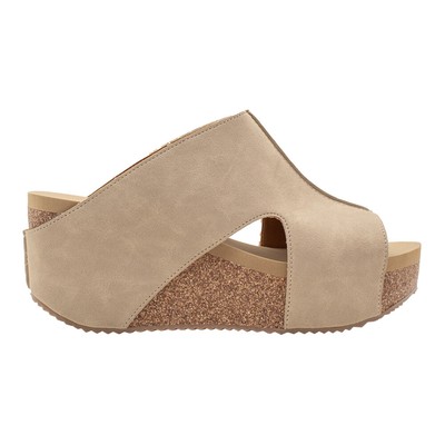 Повседневные женские босоножки на танкетке Volatile Cassatt бежевого цвета PV1023-261