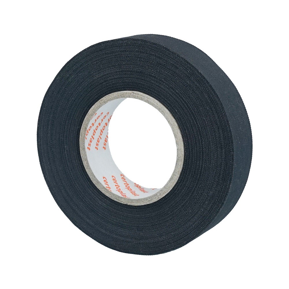certoplast 514 Schwarz Polyestergewebe Klebeband  0,17 x 19 mm x 25 m