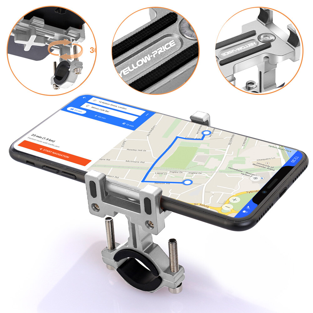 Motorcycle For GPS Cell Phone Holder Mount Handlebar Bike for Samsung S22 S21+