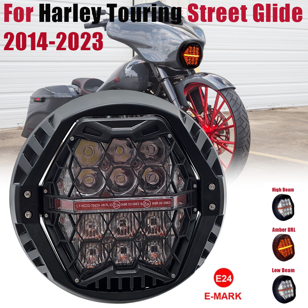 ARCH-GLOBAL LEDライト AR800-1 7 inch LED Headlight For Harley Touring Street Glide 2014