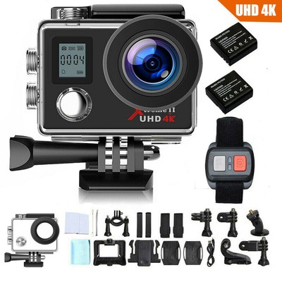 Campark 4K 30FPS Action Camera UHD WiFi Sports Cam Camcorder Waterproof 170° USB