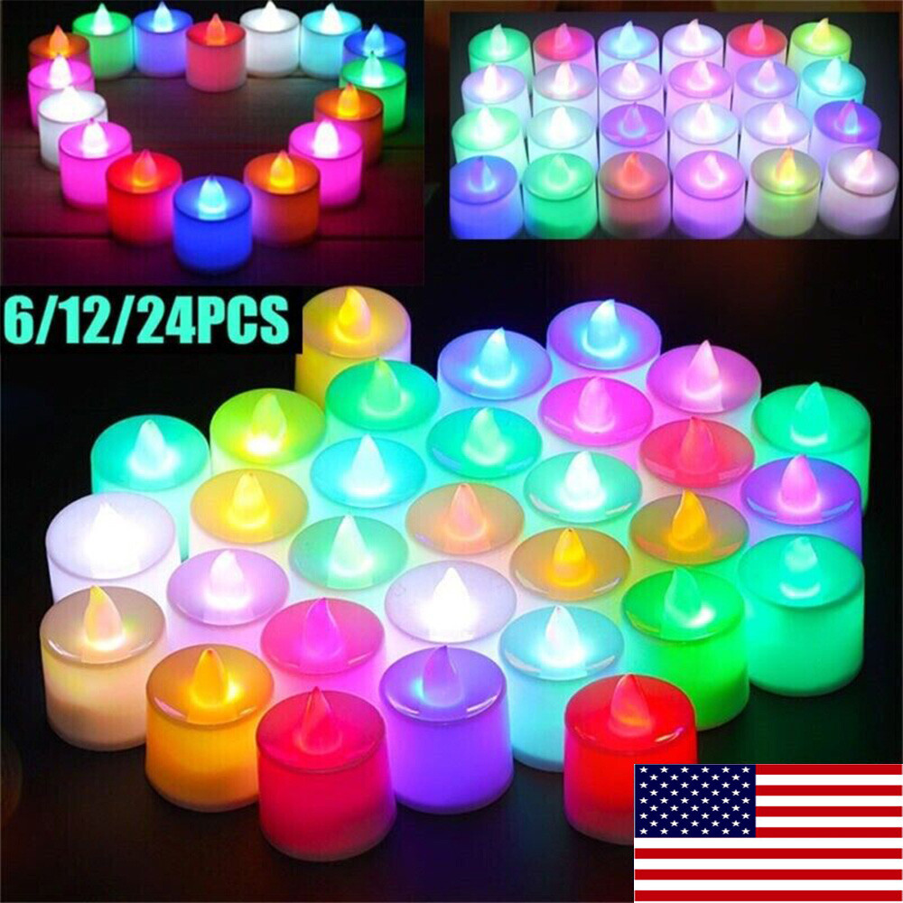 Lights Fake Candles Led Flameless Battery Operated For Weddi