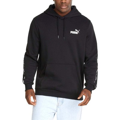 

Puma Essentials+ Tape Pullover Hoodie Mens Black Повседневная верхняя одежда 84904001, Черный