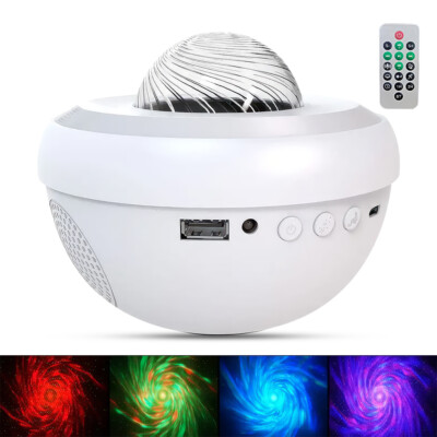 Galaxy Star Projector Nebula LED Night Light Ocean Wave Starry Sky Light Lamp