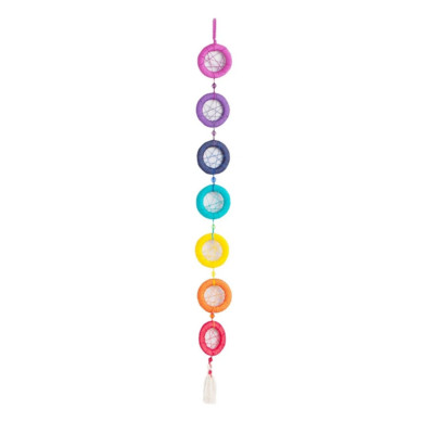 Dream Catcher Line of Chakras Mini- D 2.3'' x L 23''