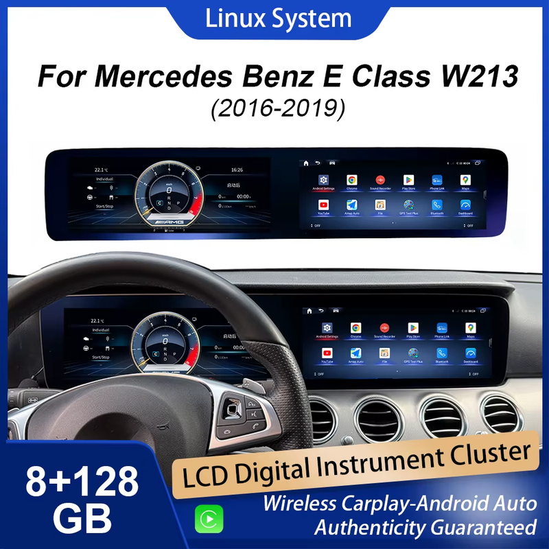 Digital Instrument Cluster For Mercedes-Benz E Class W213 2016-2019 Speedometer