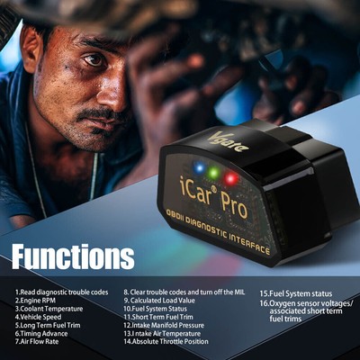 Vgate iCar Pro Bluetooth 4.0 Adapter OBD2 Scanner BIMMERCODE For BMW IOS Android