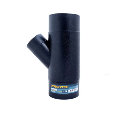POWERTEC 70190 4-Inch by 2-1/2-Inch Y-Fitting Dust Collection Hose Connector