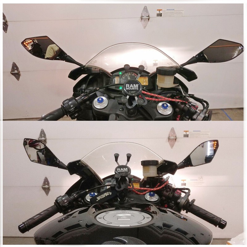 Integrated Mirrors For Honda CBR 600 Rr 2003 2004 2005 2006 2007 - Foto 9
