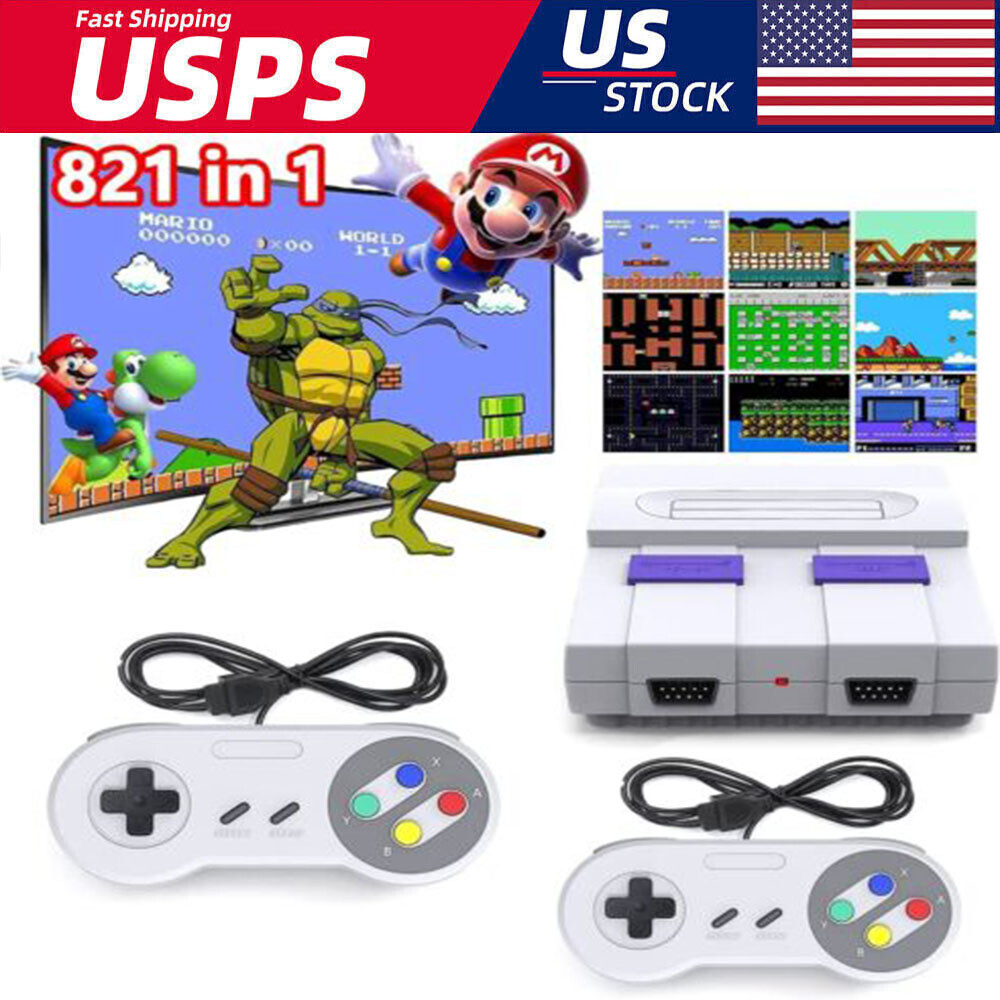 Super Classic Mini HD TV SNES 821 Game console SN-02 Home Entertainment System