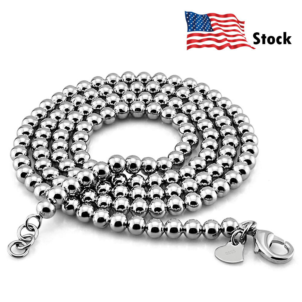 TATIANA☆[Silver925] Ball Pendant Beads Necklace Designer fashion, Seoul-fully created | W Concept