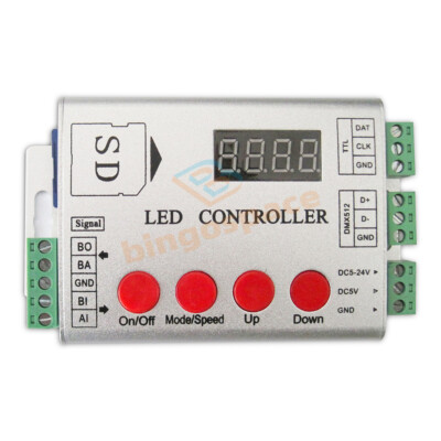 Max 2048pixel DC5-12V LED Full Color Single Port Display Light Source Controller