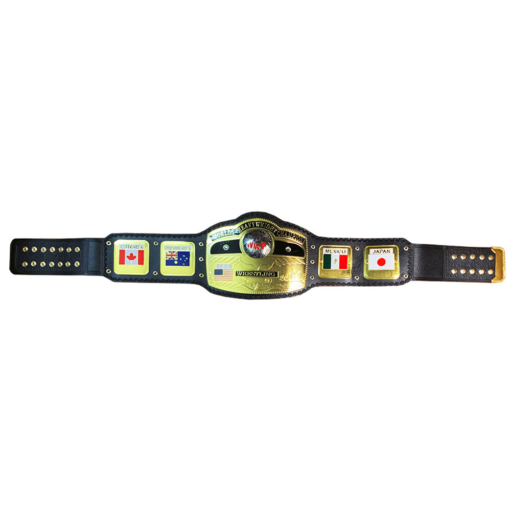 NWA Domed Globe HEAVYWEIGHT WRESTLING CHAMPIONSHIP REPLICA BELT 2MM/4MM - Picture 2 of 4
