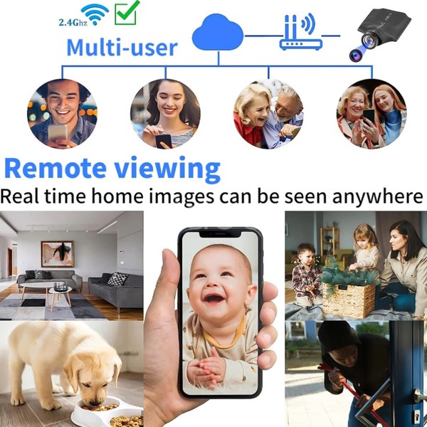 Portable Mini Camera Wifi IP Hidden Cam Home Security Nanny Recorder HD 1080P US - Image 40