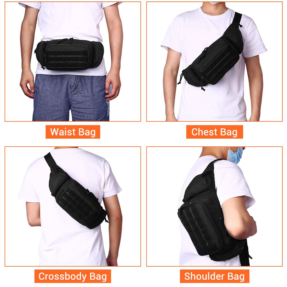 Outdoor Utility Tactical Waist Fanny Pack Pouch Military Camping Hiking Belt Bag