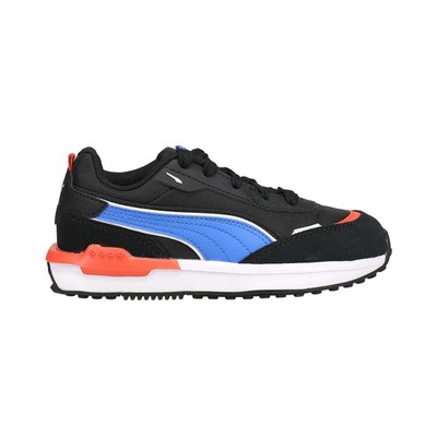 Puma City Rider Electric Lace Up Молодежные черные кроссовки для мальчиков Повседневная обувь 3826690