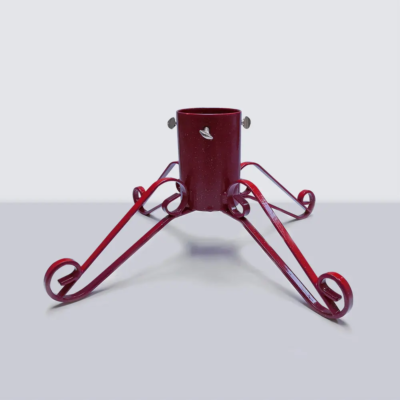 Red Traditional Christmas Tree Stand - 5