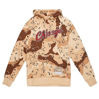 

Mitchell - Ness Camo Reflective Hoodie Mens Brown Casual Outerwear FPHD1114-CBUY, Коричневый
