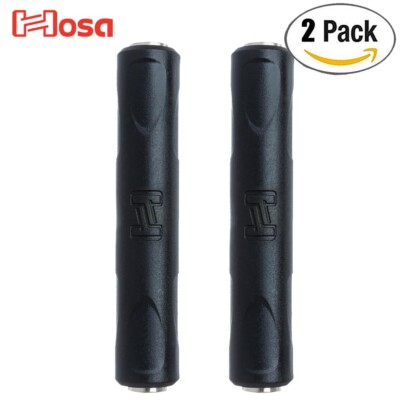 2-PACK Hosa GPP-105 1/4'' TRS Female to Same Coupler