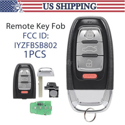 Replacement For Audi A4 A5 Q5 A6 S4 S5 S6 Keyless Remote Car Key Fob IYZFBSB802