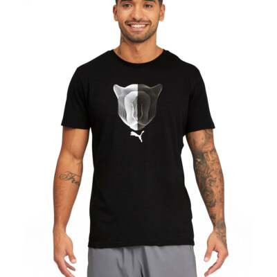 

Мужские кроссовки с коротким рукавом Puma Performance Graphic Crew Neck 520148-56, Черный, Puma Performance Graphic Crew Neck Short Sleeve