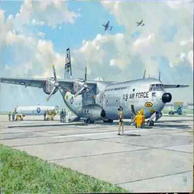 Douglas C-133A Cargomaster with PGM-17 Thor IRBM 1/144 Scale Model Kit RODEN 336