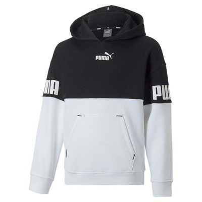 

Puma Power Colorblock Pullover Hoodie Girls Size  Повседневная верхняя одежда 67020501, Черный