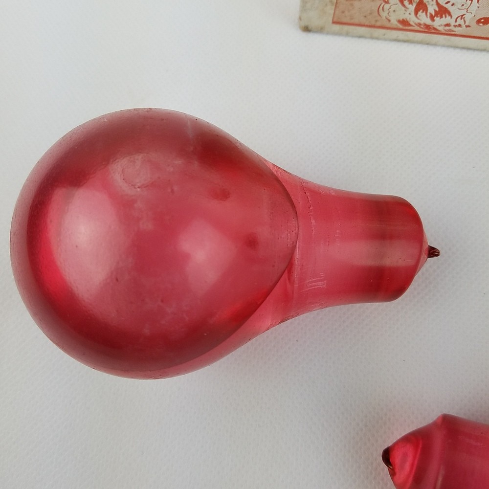 Vintage Fire Killer Kit Glass Fire Extinguisher Grenades (2) Red Richmond VA