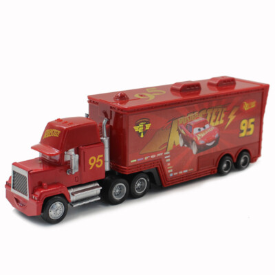 Disney Pixar Cars And Plane Lightning McQueen Mack Hauler Truck & Car Set Toys