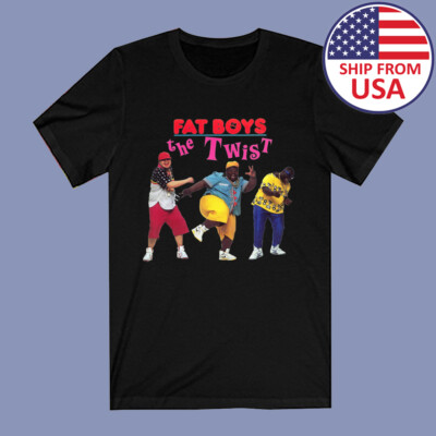 Fat Boys The Twist Men's Black T-Shirt Size S to 3XL