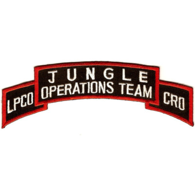 DEA Drug Enforcement Agency Jungle Operations Team LPCO CRO Patch