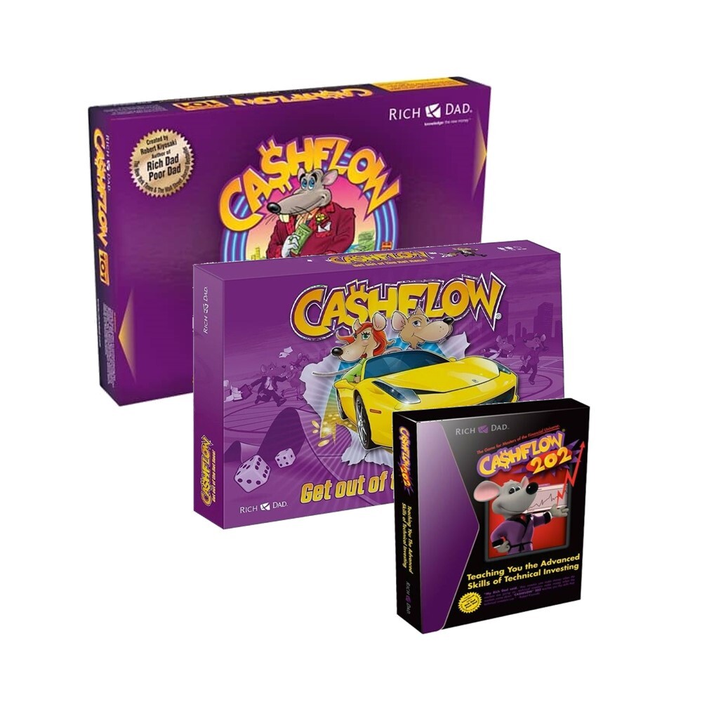 NEW] Rich Dad Cashflow 101 & 202 Board Game by Robert