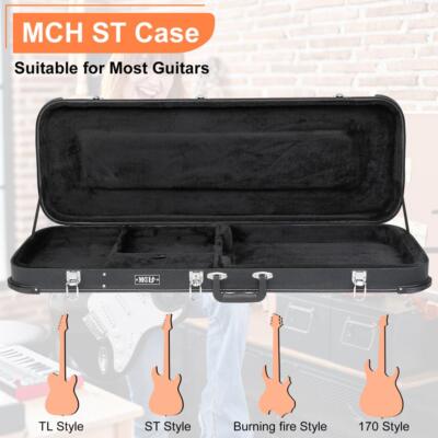 Cases Hard-Shell Wood Case for Standard Electric Guitars,Fits GST GTL 170 Style