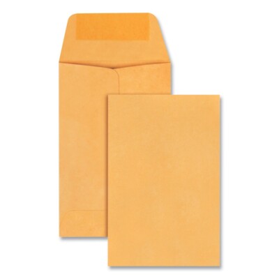 Universal 35304 2.25'' x 3.5'' Gummed Coin Envelope - Light Brown (250/BX) New