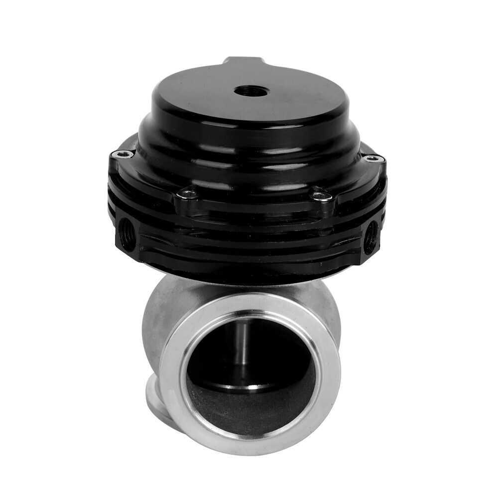 38MM TURBO EXHAUST MANIFOLD BLACK EXTERNAL VBAND WASTEGATE+DUMP PIPE