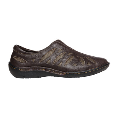 Propet Cameo Cut Out Slip On  Womens Brown Flats Casual WCX014LCHB