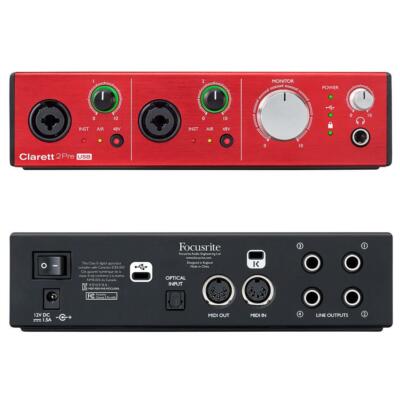 Focusrite Clarett+2Pre オーディオインターフェース Amazon.com: Focusrite Clarett 2Pre USB 10x4 Audio Interface