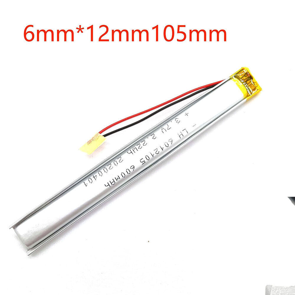 Rechargeable 3.7V 600Mah 6012105  Polymer Ion Battery For MP3