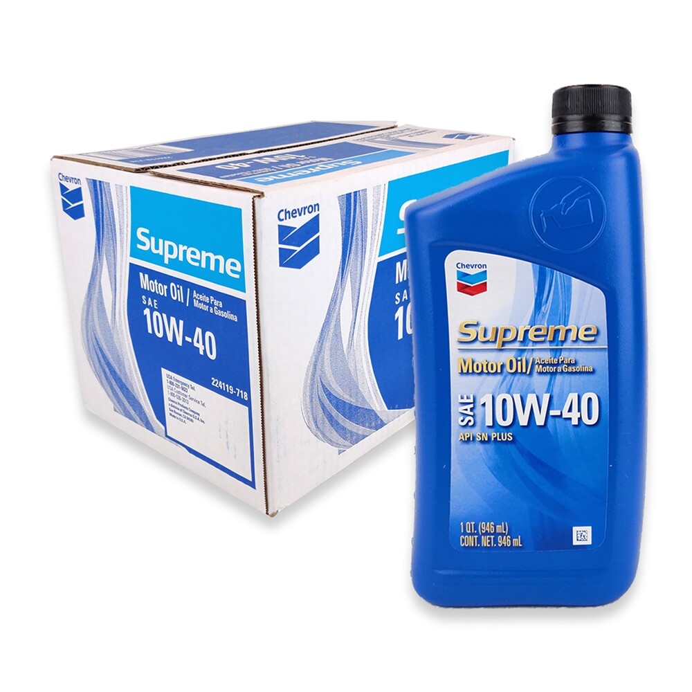 Chevron Supreme Motor Oil SAE 10W-40 Aceite Motor Gasolina 1