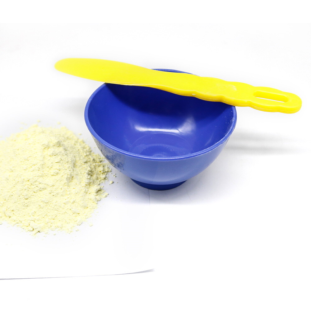 Dental Laboratory Rubber Hygienist Flexible Mixing Bowl Blue Large or