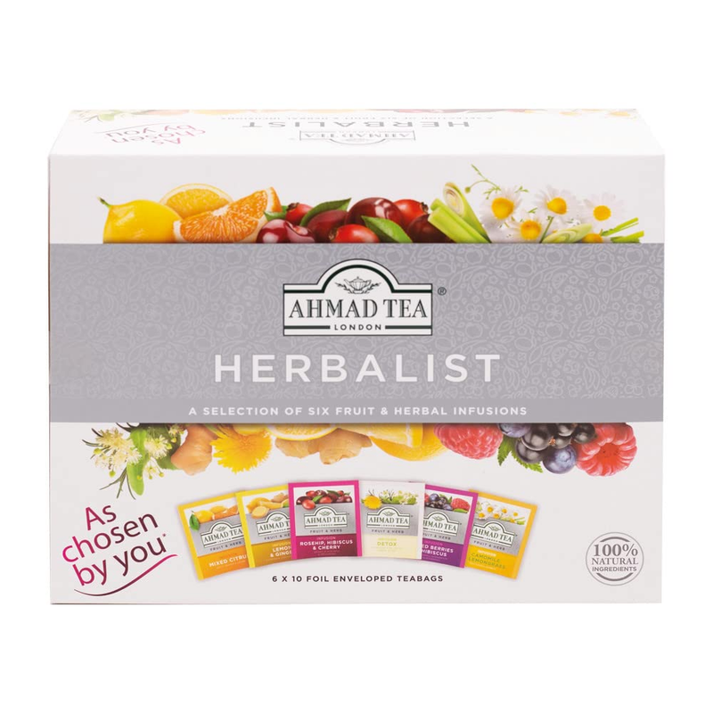 Herbal Tea, Herbalist Variety Gift Box, 60 Foil Teabags - De