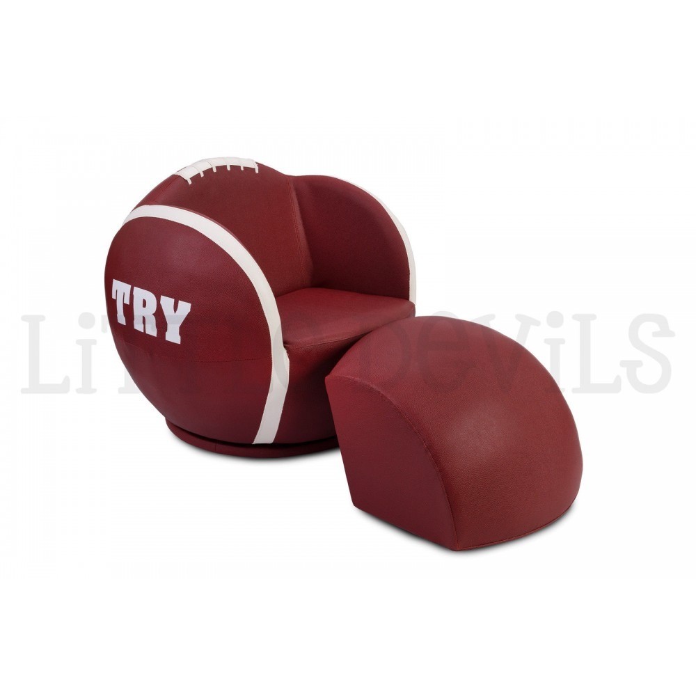 Small mini Sports Rugby Ball Gaming Sofa Chair for Children aged 1 4
