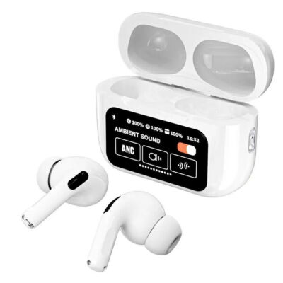Touch Screen Wireless Earphones Bluetooth TWS Noise Cancelling Earbuds Headset