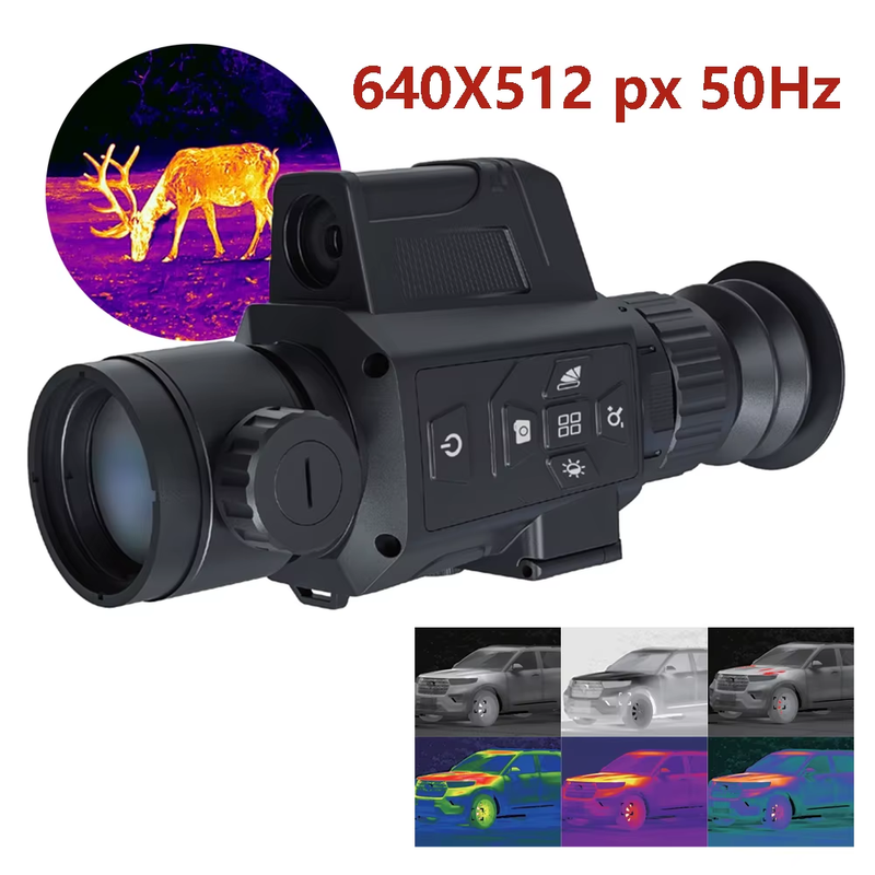 Thermal Imaging Rifle Scope for Hunting, 640x512 High Resolution, PIP LRF Therma