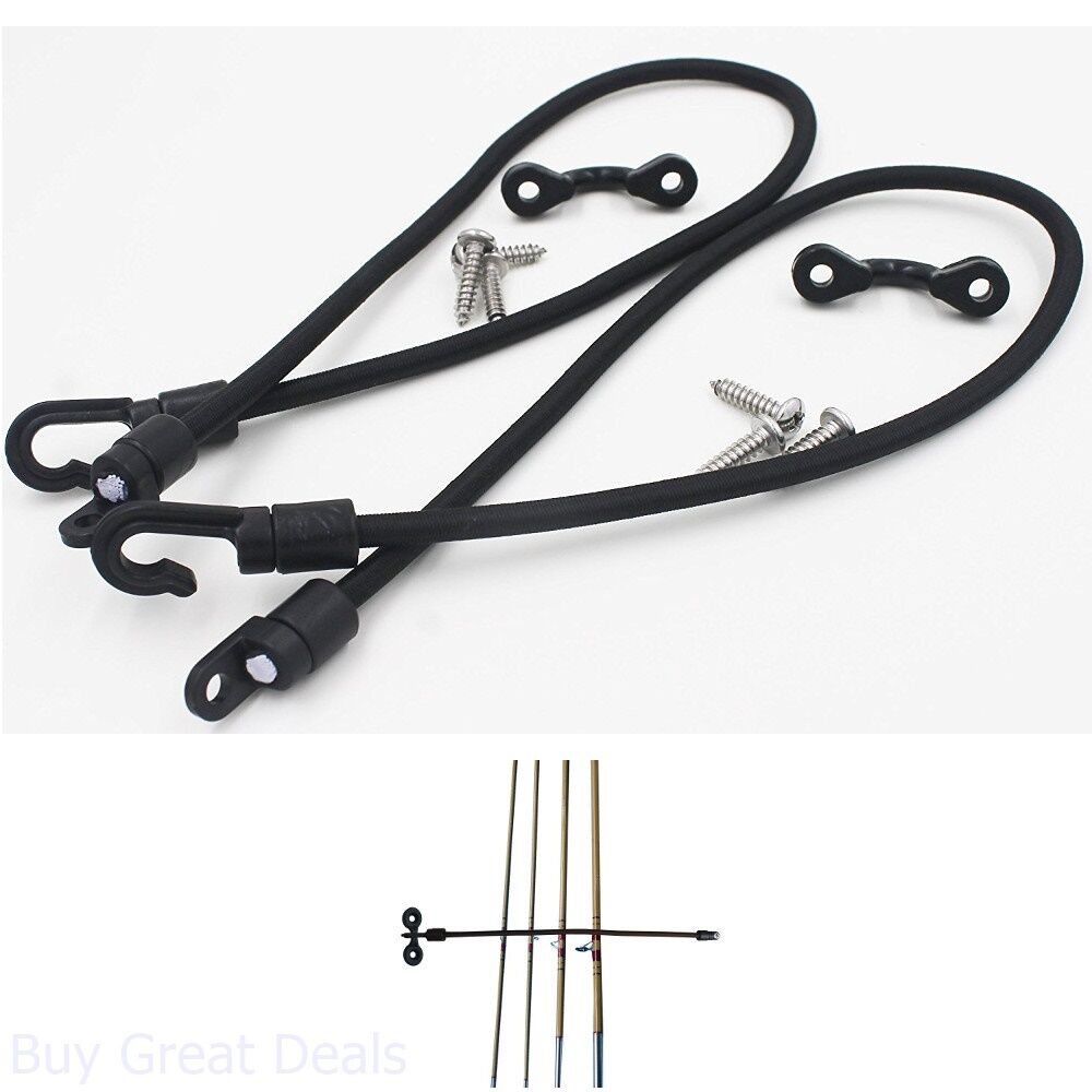 Rod Holder Strap Mount Deck Saver Tamer Connector Shock Cord Bungee 2