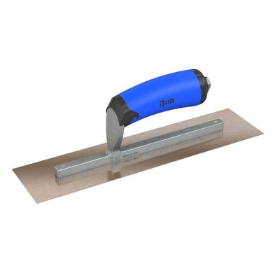 Bon Tool Concrete Trowels 14''X5'' Golden Stainless Steel Square End Finish Trowel