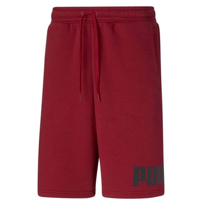 

Puma Fleece Logo 10 Short Mens Size  Casual Athletic 846793-22, Красный, Puma Fleece Logo 10 Short