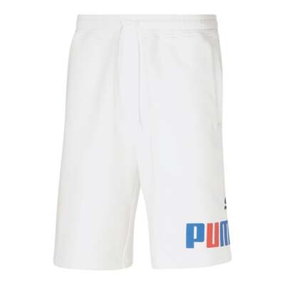 

Мужские повседневные спортивные штаны Puma Fleece Logo размера  846793-52, Белый, Puma Fleece Logo Shorts