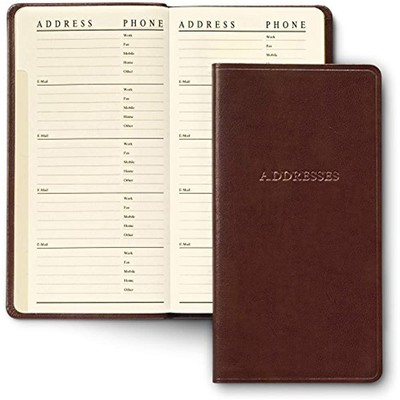 Pocket Address Organizer Acadia Black